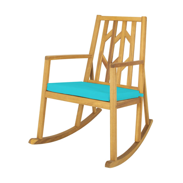It will be a great experience to relax on a patio rocker with gentle rocking and cozy breeze. Â  And this patio rocking chair will be your perfect choice. The rocking chair is designed with a scientific sturdy base  and your body will be always within the