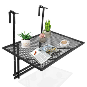 The hanging flower pot rack brings you extra usable space  as long as there is a fence for it to hang. Â  Multifunctional shelves can increase space for placing flower pots. Additionally  if you want to enjoy the sunbath on the balcony  this shelf can be 