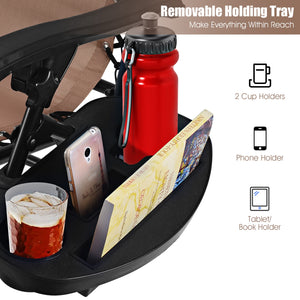 Strong double bungee ropes and rustproof frame ensure a long-time use <br>Adjustable padded pillow for both headrest and lumbar support <br>Add extra stability with reinforced triangular structure and non-slip foot pads <br>Designed with a locking system 