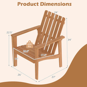 Built for dependable outdoor use with solid acacia wood<br>Strong construction holds up to 400 lbs with stability<br>Curved seat for comfort during longer outdoor lounging<br>Angled backrest eases sitting with better body support<br>Wide armrests for adde