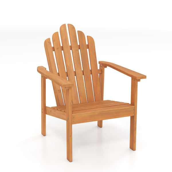 Built for dependable outdoor use with solid acacia wood<br>Strong construction holds up to 400 lbs with stability<br>Sloped seat for comfort during longer outdoor lounging<br>Angled backrest eases sitting with better body support<br>Wide armrests for adde