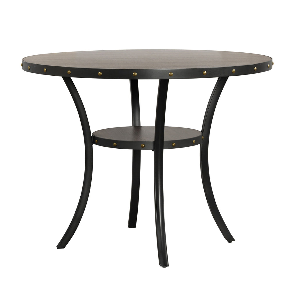 The Crispin Dining Set is a versatile and stylish choice for any home. It is available in three different heights: dining, counter, and bar, giving you the option to choose the one that best fits your space and needs. The set includes dining chairs, count