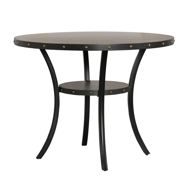 The Crispin Dining Set is a versatile and stylish choice for any home. It is available in three different heights: dining, counter, and bar, giving you the option to choose the one that best fits your space and needs. The set includes dining chairs, count