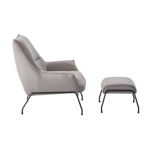 Jabel - Accent Chair & Ottoman - Khaki