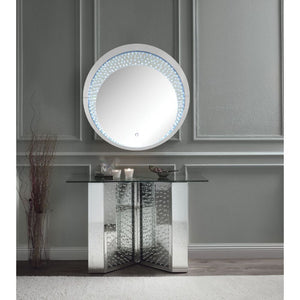  Rectangular Console Table NO Storage Features: Glass Top