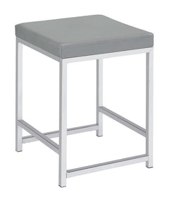 Rest comfortably in this chic contemporary vanity stool as you apply makeup or prepare for the day. Featuring a square shape design and a densely padded, foam-filled cushion , this modern stool provides a spacious for long-lasting comfort. The seat cushio