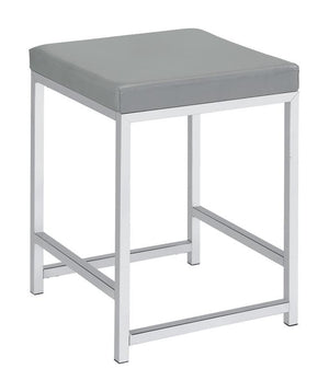 Rest comfortably in this chic contemporary vanity stool as you apply makeup or prepare for the day. Featuring a square shape design and a densely padded, foam-filled cushion , this modern stool provides a spacious for long-lasting comfort. The seat cushio