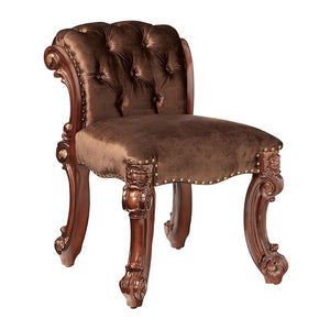  traditional design in your bedroom with the cherry Vendome vanity stool. This hand-crafted piece inspired from the luxurious designs of the past