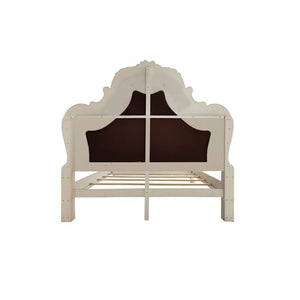Dresden - California King Upholstered Bed - Bone White Finish