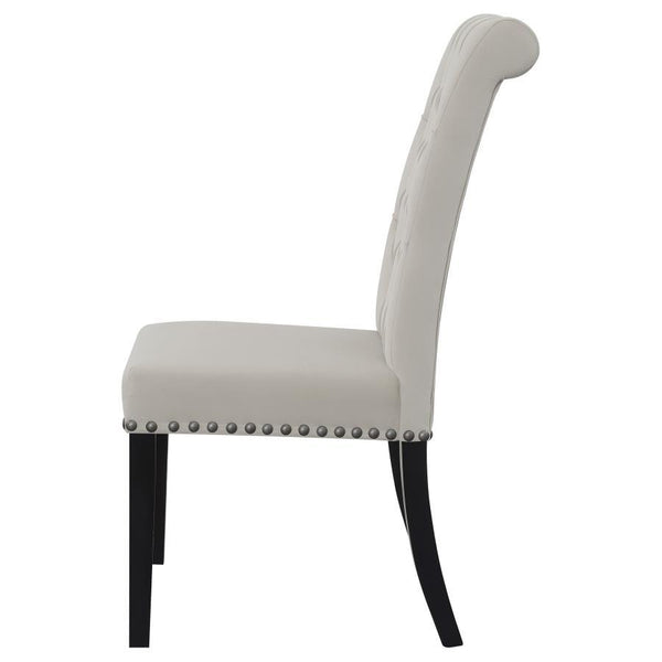 Alana - Velvet Upholstered Dining Side Chair (Set of 2) - Sand