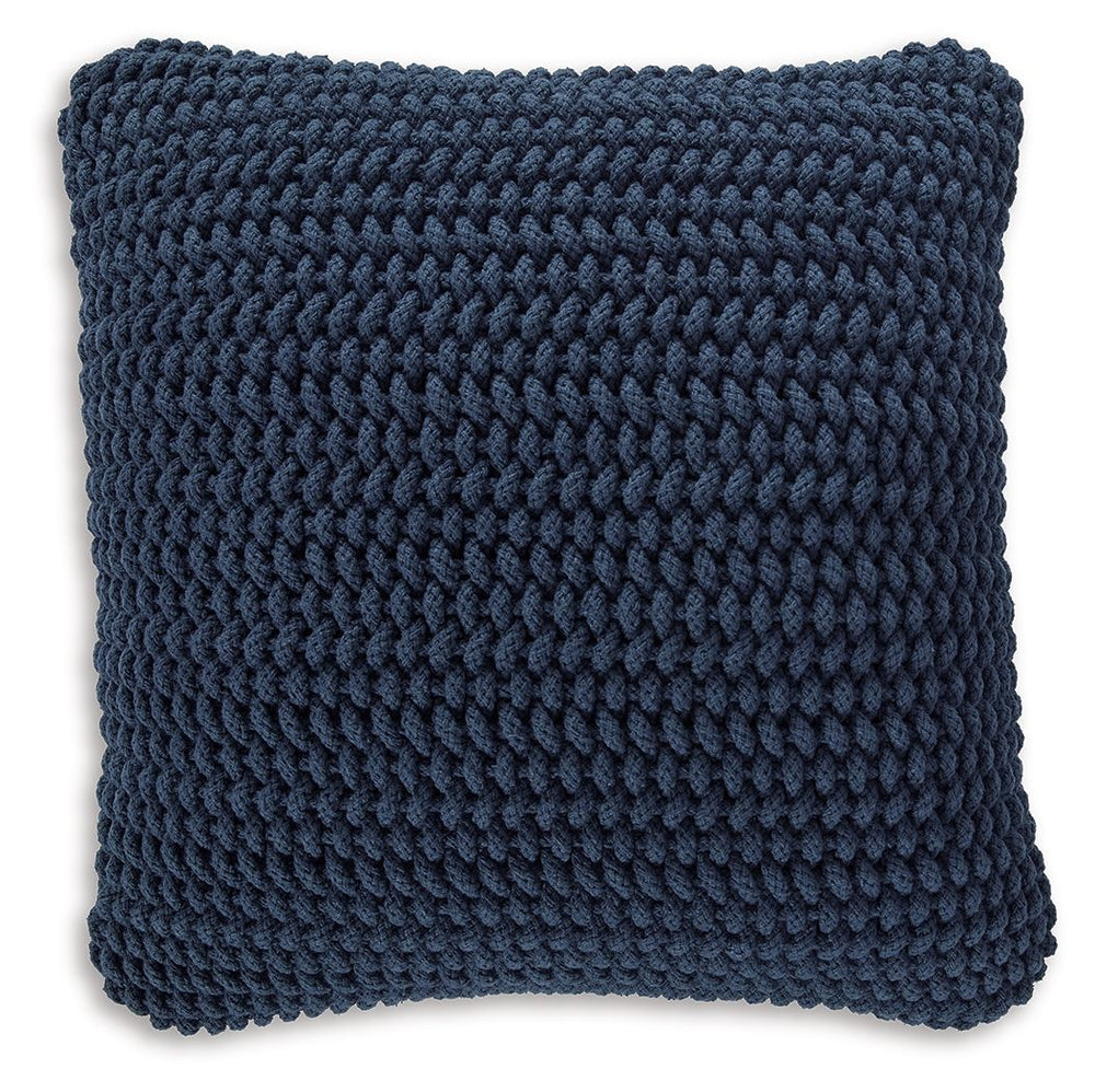 Simply chic, this pillow welcomes cozy style to your sofa, sectional or bed. Its deep blue hue and inviting handwoven design complete casual and coastal retreats alike, adding a stylish touch to your reading nook or lounge area.<br/><br/><b>Product Featur