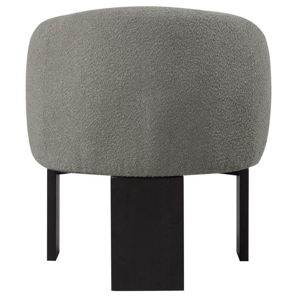 Valdez - Boucle Upholstered Barrel Back Accent Chair - Brown