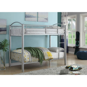Cayelynn - Twin Over Twin Bunk Bed - Silver