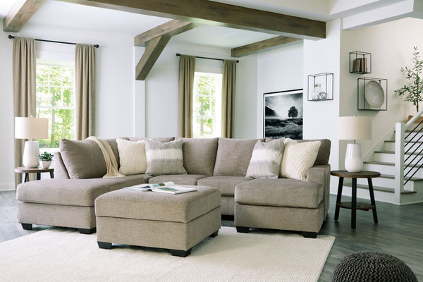 Creswell - Stone - Left Arm Facing Corner Chaise 2 Pc Sectional