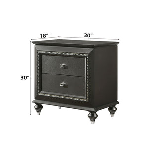 Kaitlyn - Nightstand - Metallic Gray