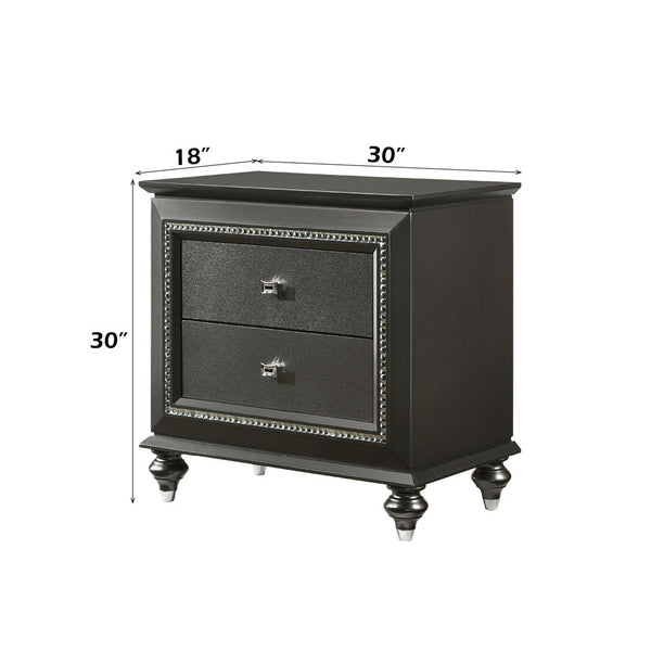 Kaitlyn - Nightstand - Metallic Gray
