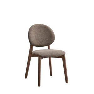 Discover the elegance of the Hadasa dining collection. With its sleek wooden table and matching chairs, this set exudes contemporary charm. The curved design of the table legs and the soft upholstery of the chairs offer both style and comfort. Perfect for