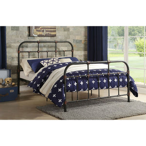  complemented by pipe castings with dark bronze hand brush accent. This collection will be a good choice for whom is seeking for a simple style bedroom<br/