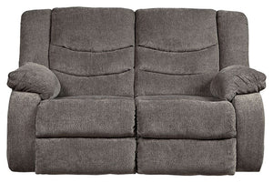 This reclining loveseat puts the win in winning. Its waterfall back design and doubly plump pillow top arms team up with soft chenille fabric to go for the goal. Ample seating room makes the comfort possibilities endless. Sit back and relax. You wonâ€™t g