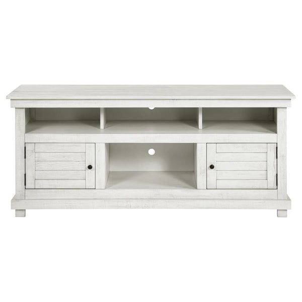 Payne - 60## TV Stand Media Console - Distressed White