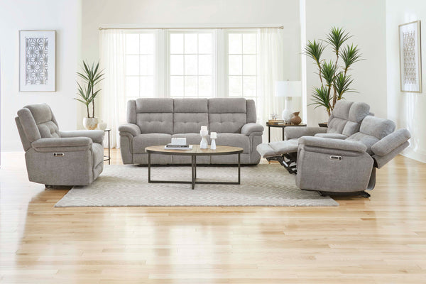 Richland - Power Recliner (Set of 2) - Bristol Gray