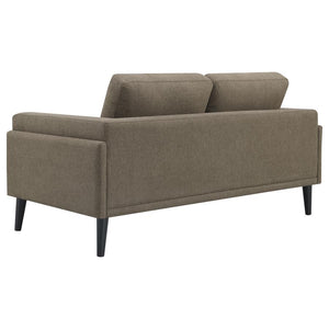 Rilynn - Upholstered Track Arm Loveseat - Brown