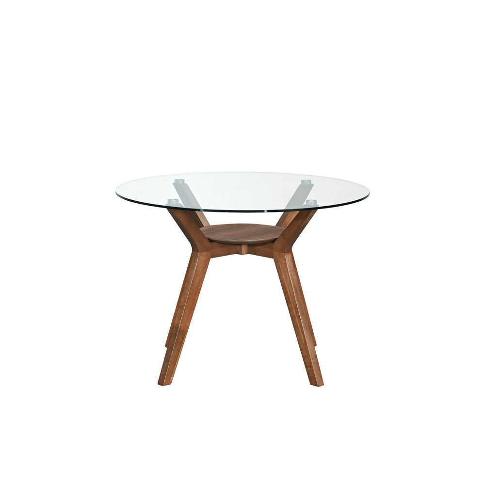 The Oscar Glass Top Dining Table seamlessly blends durability and style, making it a standout piece for any modern home. Crafted from solid Rubberwood, premium engineered woods and Walnut veneers, it offers long-lasting strength, while the Walnut veneers 