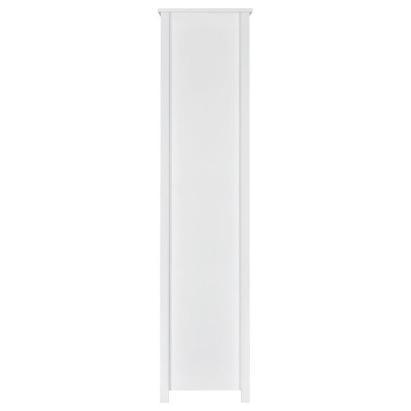 Dylan - 4-Shelf Storage Bookshelf - White High Gloss