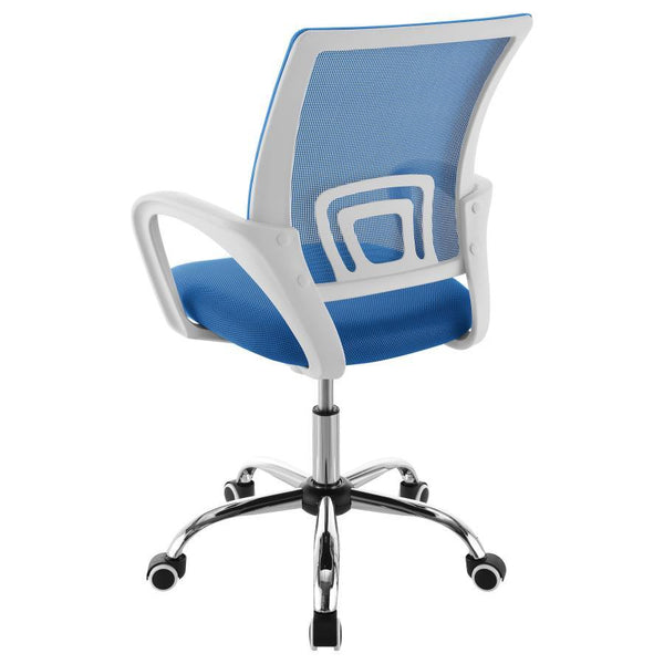 Felton - Upholstered Adjustable Home Office Desk Chair - Blue