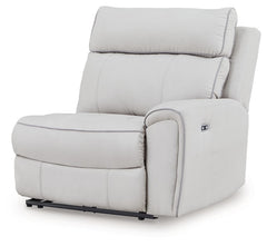 This right-arm facing power recliner is made with polyester upholstery. It pairs with other items in the series to make a modular sectional.<br/><br/><b>Product Features</b><ul><li>Compatible with other 98802 items, sold separately</li></ul><br/>