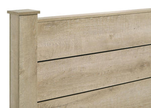 Oakglen - Eastern King Panel Bed - Weathered Oak