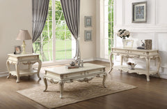 KD, Rectangular Leg Coffee Table w/2 Drw Wooden Top and Scrolled Apron Wooden Cabriole Leg: 13.6-"H (346mm) Drawer: Glide Center Metal (3-Ball Bearing, Full Ext.), Dovetail French Front & English Back, Felt-Lined Top Drawer, Safety Stop Included<br/><br/>