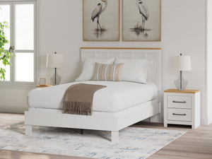  while the clean-lined panel headboard enhances its charming appeal. Looking for furniture that offers a peaceful escape from your daily routine? 