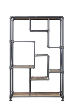  yet sturdy pipework. The rich antique oak and sandy gray finish add depth to the pieces. This collection is composed of high-quality materials that wil