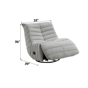 Talmon - Recliner With Swivel - Oyster