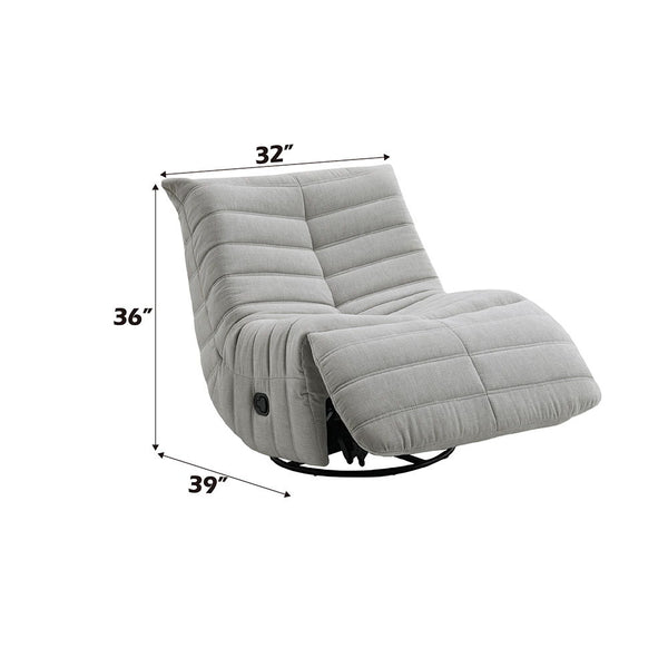 Talmon - Recliner With Swivel - Oyster
