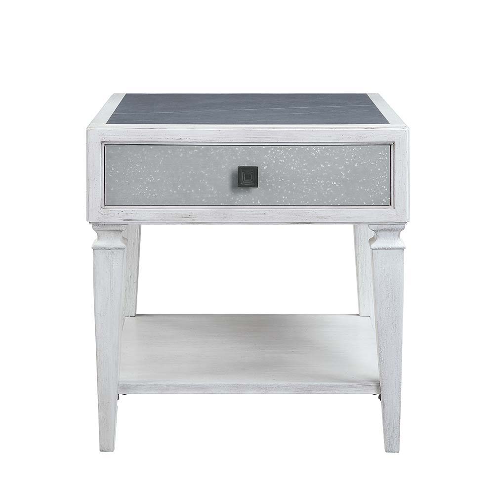 Katia - End Table - White - 24-"