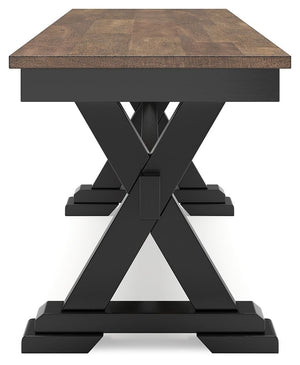 Wildenauer - Brown / Black - Large Dining Room Bench