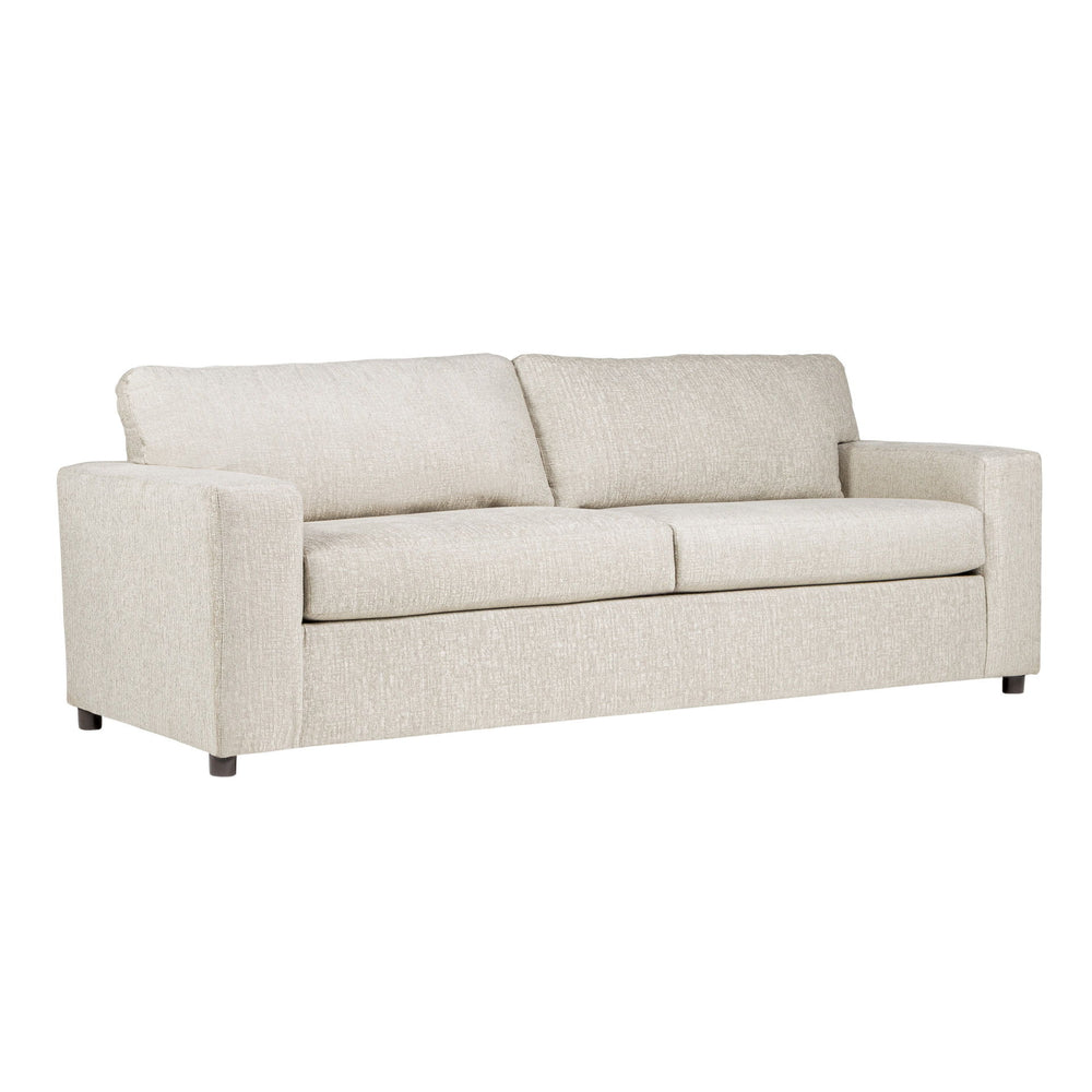 Meet the Kylo 3-Seater Sofa, a versatile addition to any living space. With its transitional style and chiffon natural upholstery, this sofa effortlessly complements a variety of decor themes. The Kylo is made in the USA and features square arms and an at