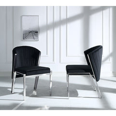 Padded Seat & Back Stainless Steel Legs Foam Density: D40 Cushion Thickness: 4-"
