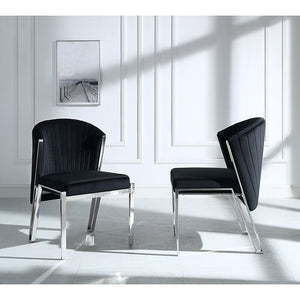 Padded Seat & Back Stainless Steel Legs Foam Density: D40 Cushion Thickness: 4-"