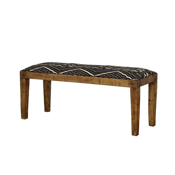  accented by decorative nailhead details for added charm. A bold black-and-white ge