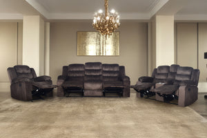 Willow - 3 Piece Sofa & Loveseat & Recliner - Brown