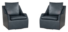 The Asher accent chair features a 360-degree swivel for ease of motion and a modern low-profile design. The comfortable, attached pillowtop seat has subtle welting and stitching, and the back cushion is removable, making cleaning a breeze. The Asher accen