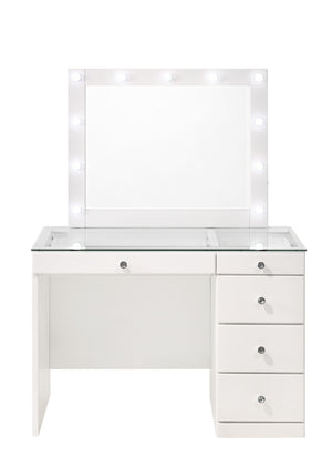  LED Mirror & Stool - White<h4><b>Morgan - Vanity Base - White</b></h4> <table width="100%"><colgroup><col style="width: 30%"> <col style="width: 70%"> </colgroup> <tbody> <tr> <td>Dimensions</td> <td> 44.00"L x 23.25"D