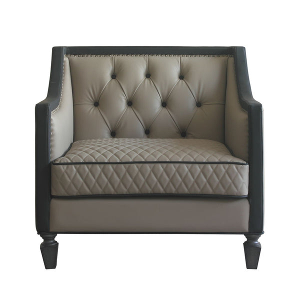  Black PU & Charcoal Finish