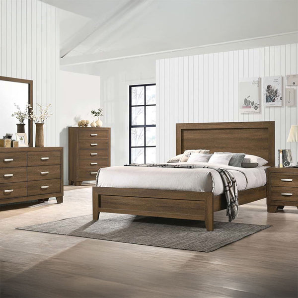 Miquell - Queen Bed - Oak