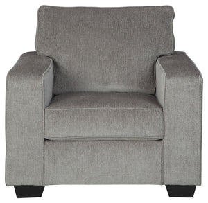  the decidedly contemporary profile is enhanced with plump cushioning and a chenille-feel upholstery that-'s so pleasing to the touch. Rest assured
