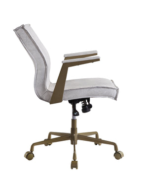 Attica - Executive Office Chair - Vintage White Top Grain Leather