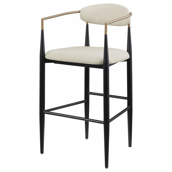 Tina - Fabric Upholstered Bar Chair (Set of 2) - Beige
